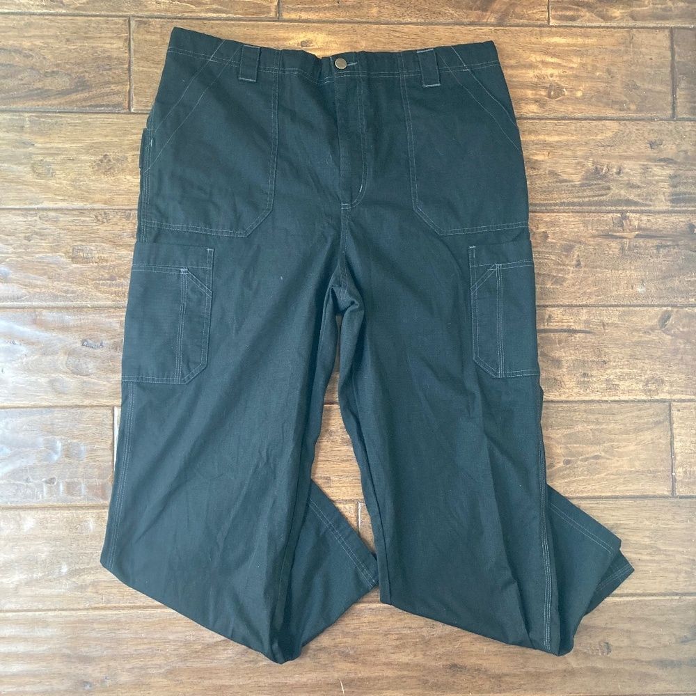 Carhartt Pant Men’s XL Ripstop Cargo Utility Pocket Elastic Drawstring